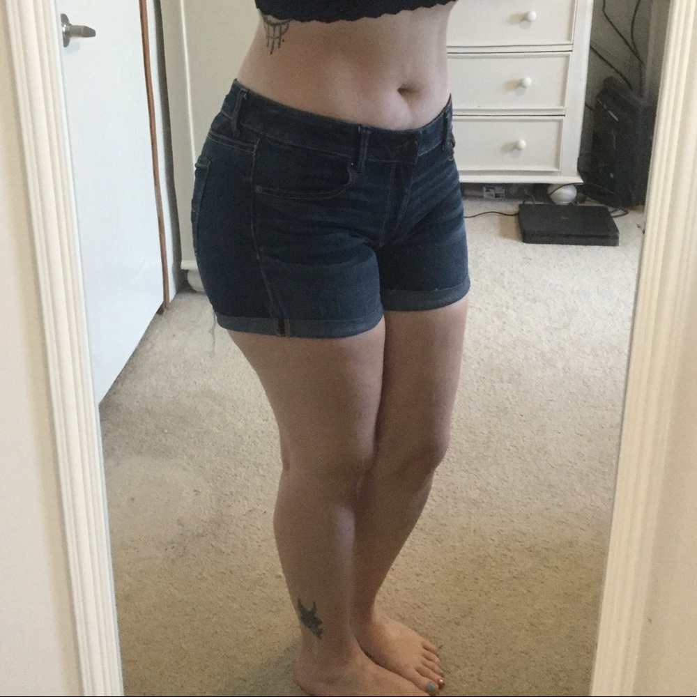 Dark midi shorts from American Eagle!